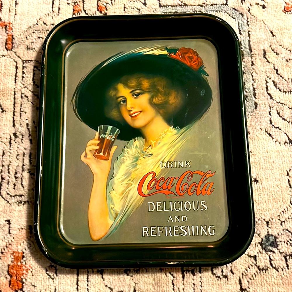Vintage Reproduction Coca-Cola Metal Serving Tray